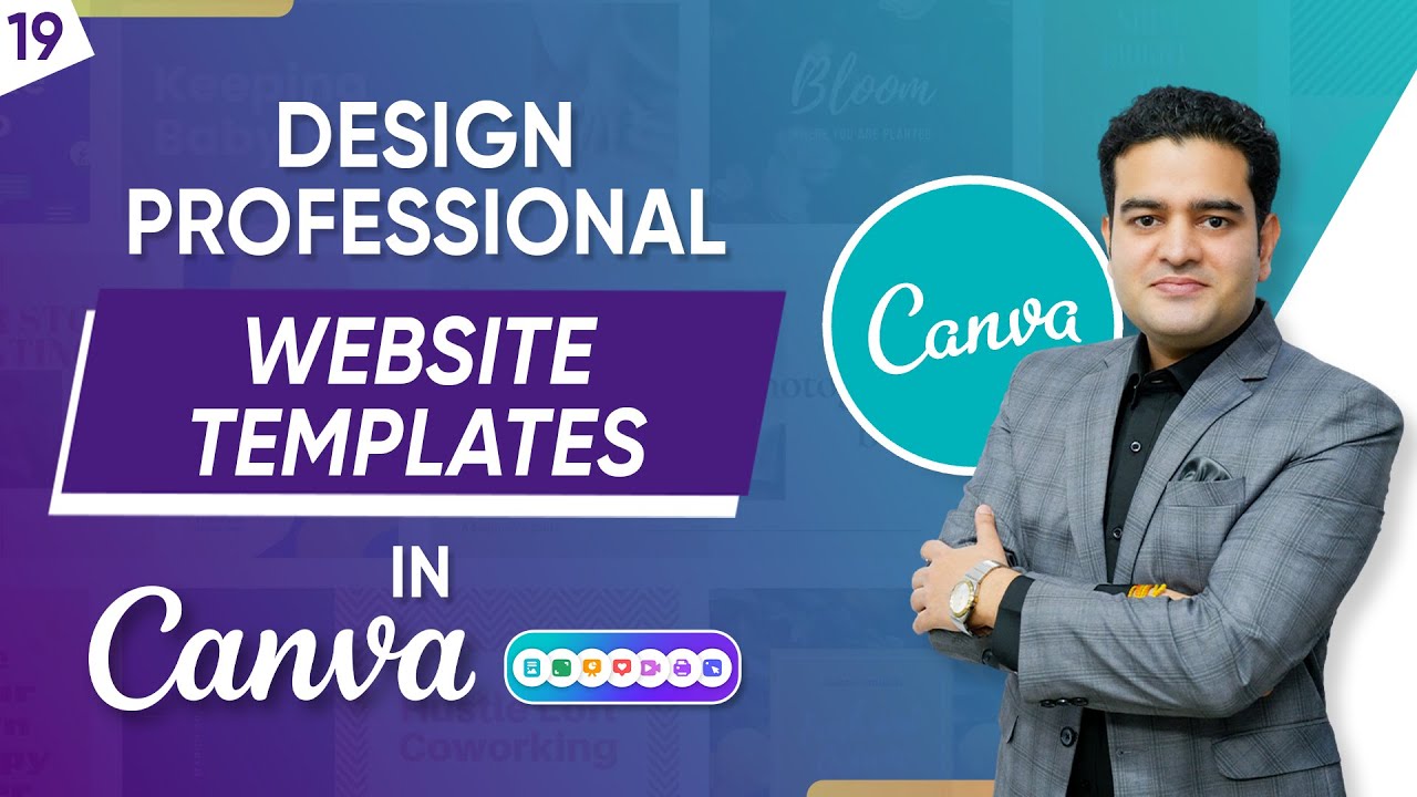 How to Design Website Templates Using Canva | How To Use Canva Website Template | #canvacourse