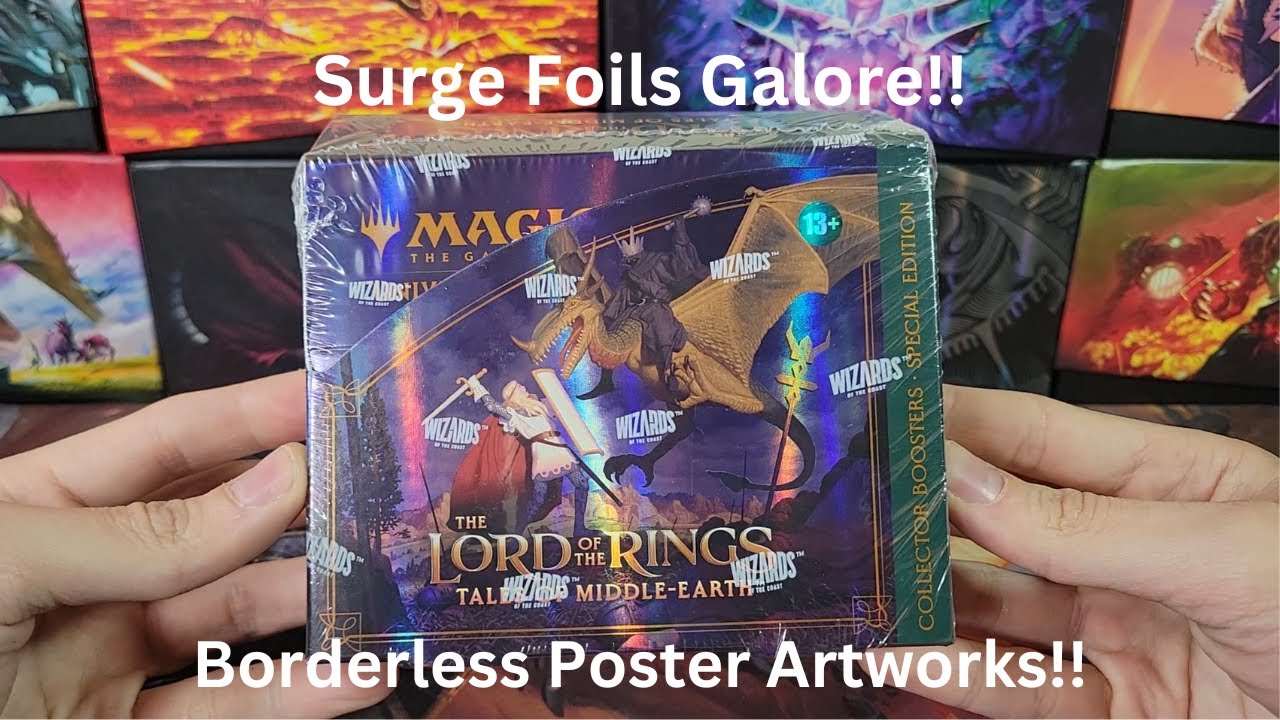 MTG Lord of the Rings Special Edition Collector Booster Box Opening - New Border and Foil Types!