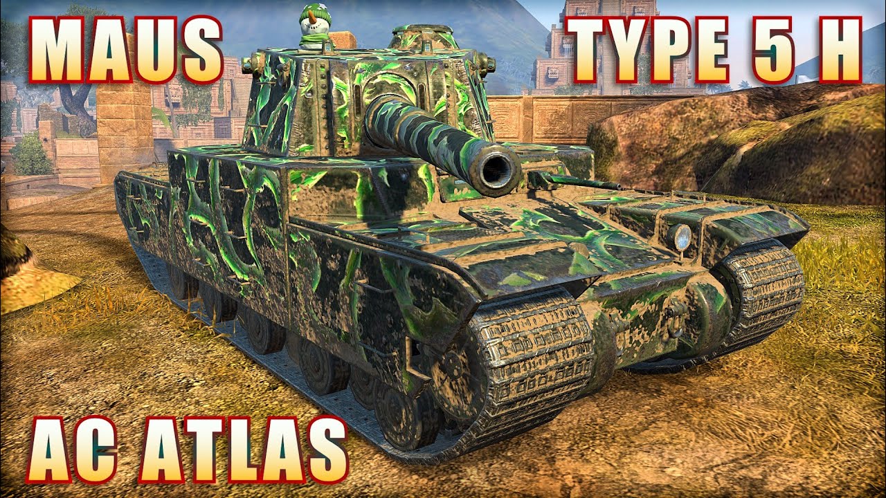 TYPE 5 H ● MAUS ● AC ATLAS | World of Tanks Blitz Replays