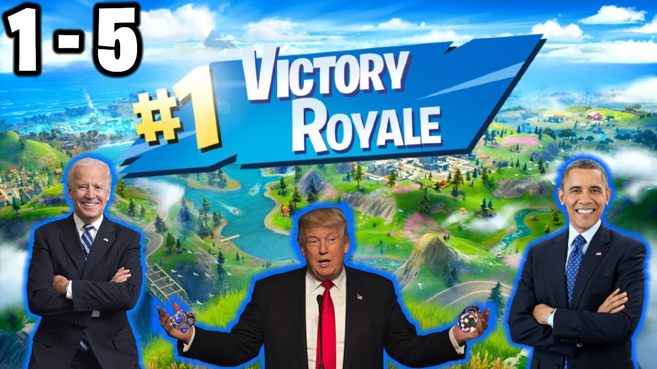 Президенты США играют | Королевская битва Fortnite! (1–5)