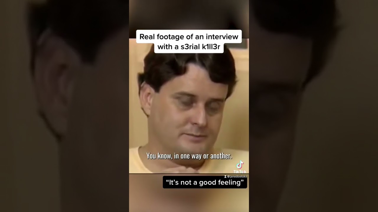 Real Serial Killer Interview &mdash; &ldquo;I&rsquo;m not proud of what I&rsquo;ve done&rdquo;  #shorts
