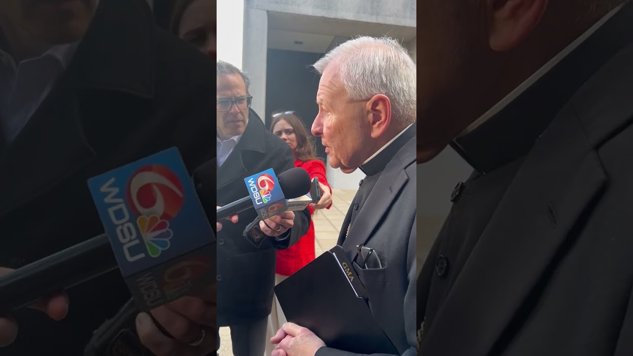 Archbishop Aymond Addresses Media Following Plan Confirmation
