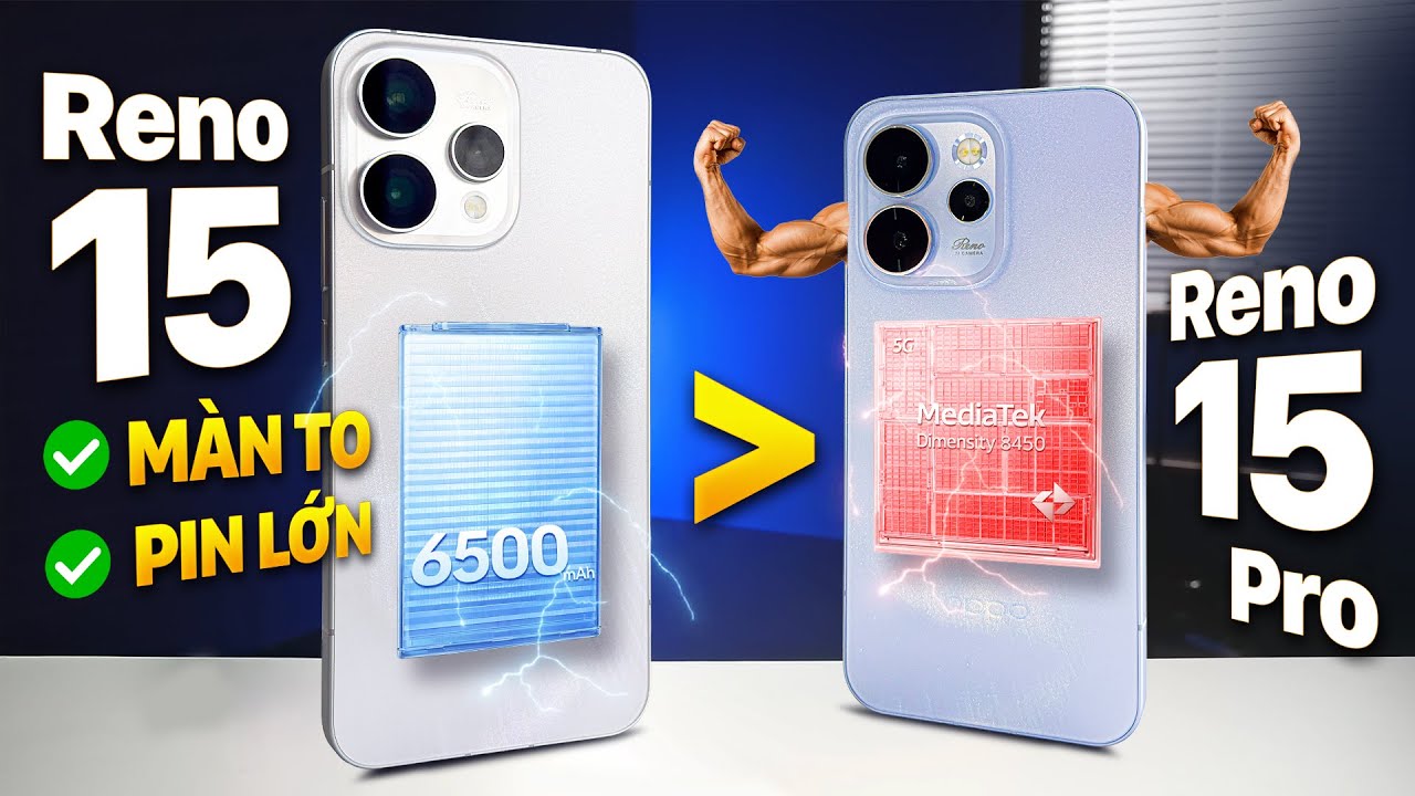 Quyết Định KHÔNG THỂ Ngờ Tới: OPPO Reno15 5G Màn Lớn, Pin To Hơn OPPO Reno15 Pro 5G