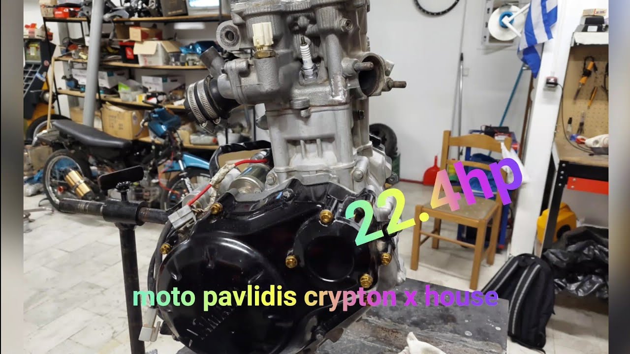 Yamaha crypton x 62. Γενική επισκευή και δυναμόμετρο. #moto_pavlidis