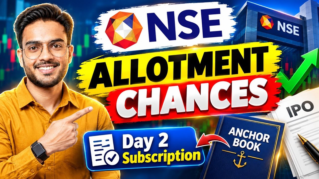 NSE IPO Allotment Chances - Day 2 Subscription | NSE IPO Anchor Book | NSE IPO GMP Today