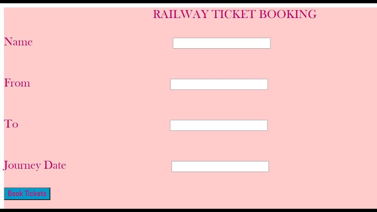 Railway Ticket Booking Using CalendarControl ASP.NET C# | MINI PROJECT| TECH SOLUTIONS.
