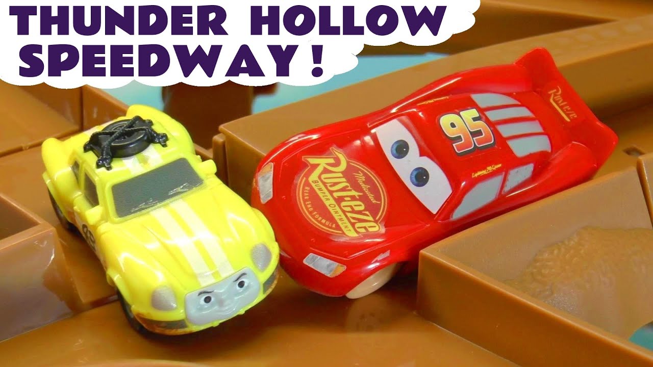 Cars Lightning McQueen and Thomas and Friends Ace Racing With The Funny Funlings