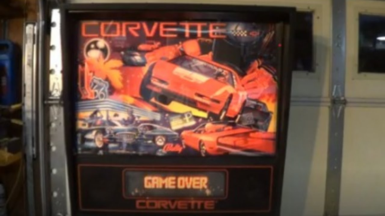 CORVETTE PINBALL MACHINE - BY BALLY 1994