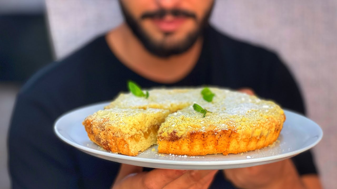 The most delicious APPLE TART  is a very tasty dessert with little food (TƏRKİBİ👇🏼) 