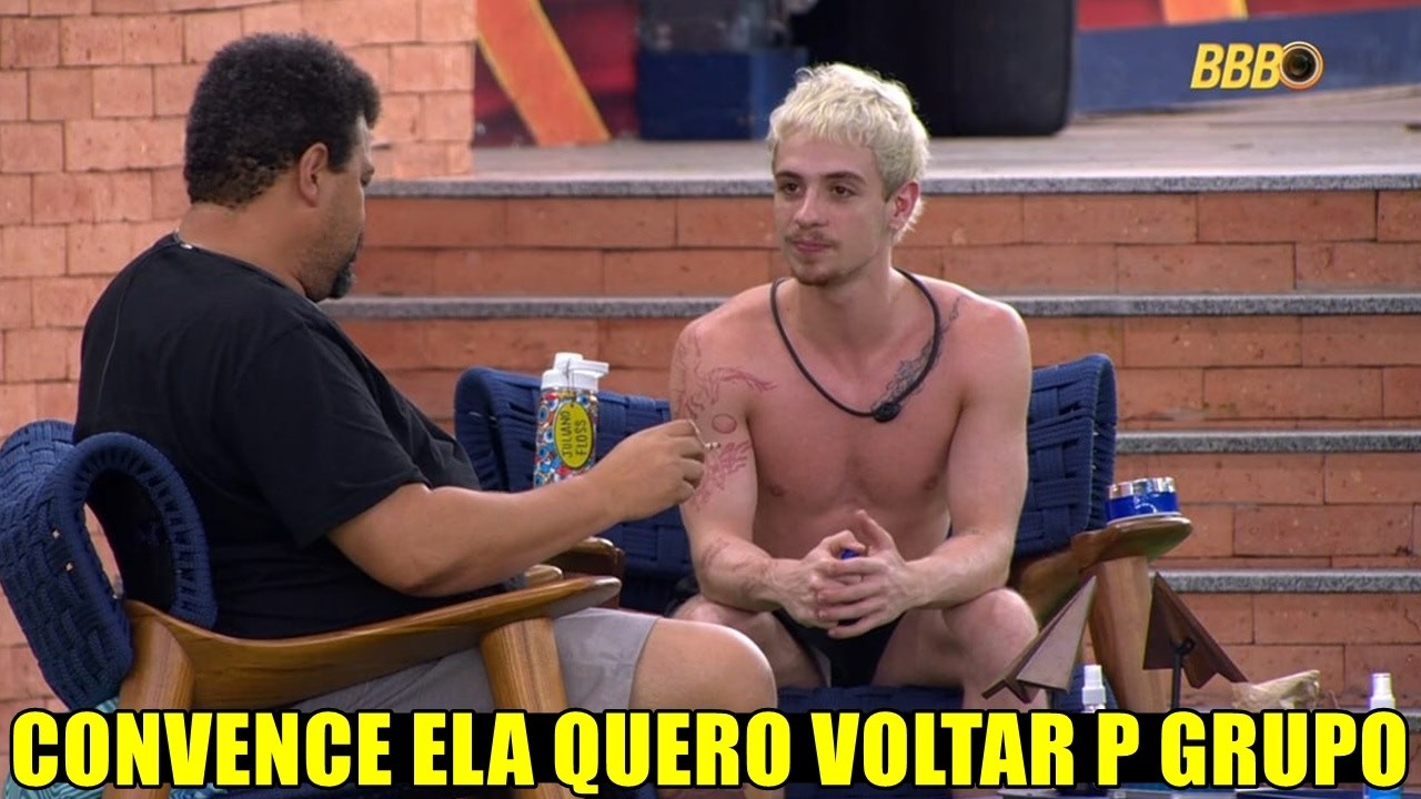 BABU PEDE JULIANO PARA FALAR COM ANA PAULA P DEIXAR ELE VOLTAR AO GRUPO DELA