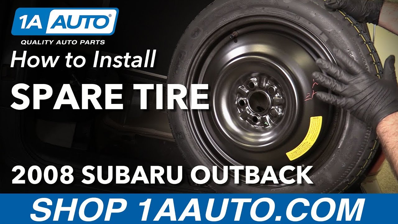 How to Spare Tire 04-09 Subaru Outback