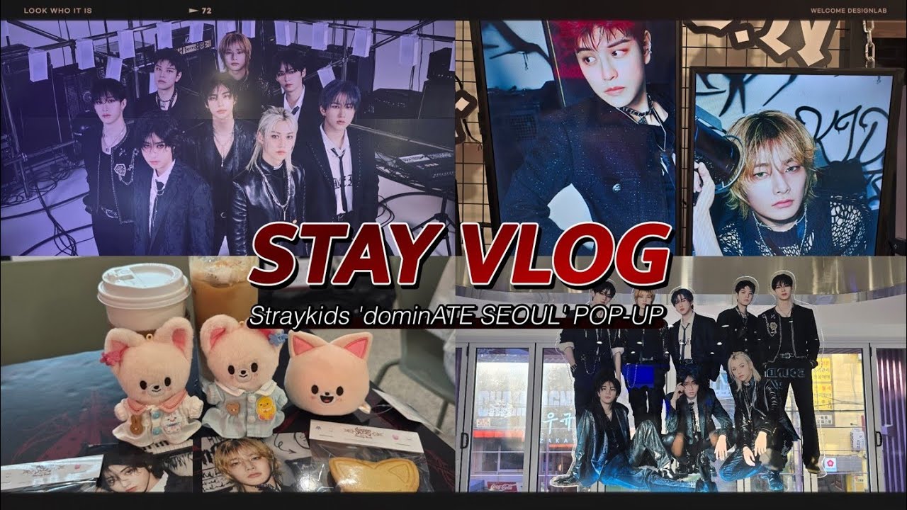 [𝙎𝙏𝘼𝙔 𝙑𝙇𝙊𝙂] Straykids 'dominATE SEOUL' POP-UP • 팝업 빈집털이 • MD 언박싱 • 스테이 브이로그