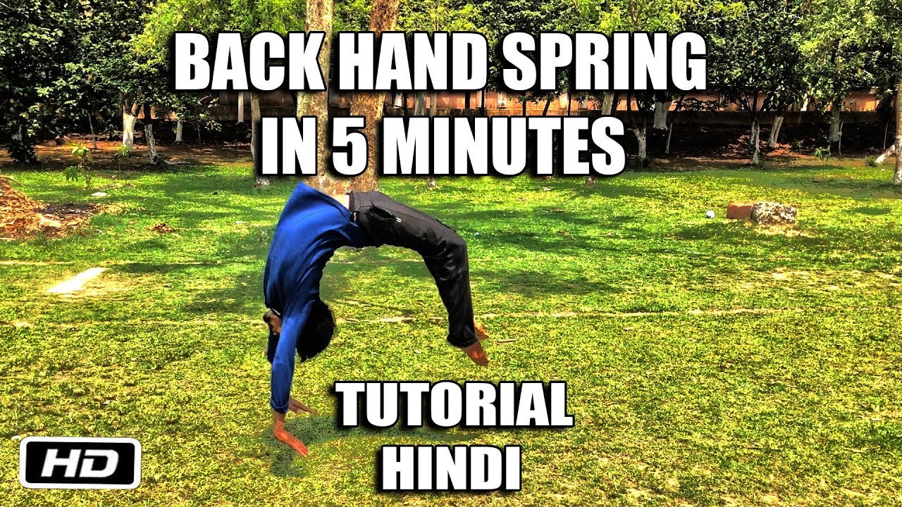 Learn How To Back Handspring In 5 Minutes Hindi Tutorial |The Amazing Alok