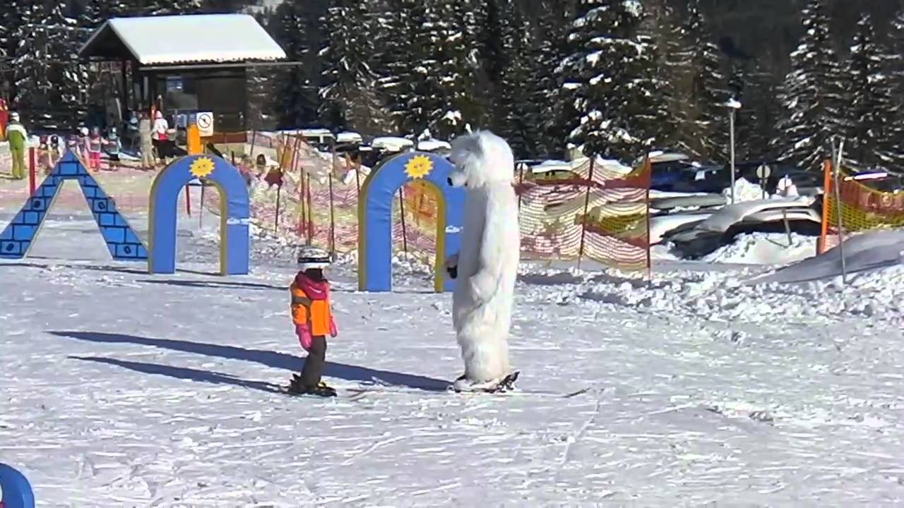 Binobär besucht den Skikurs der Skischule Gerlitzen Villach - Feuerberg - Klösterle