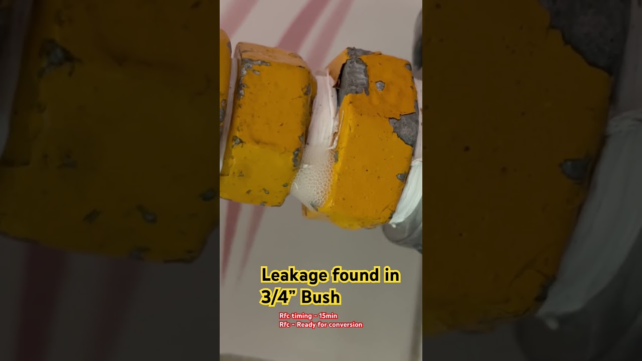 Minor leakage found in Bush || leakage testing || inspection engineer Adani gas