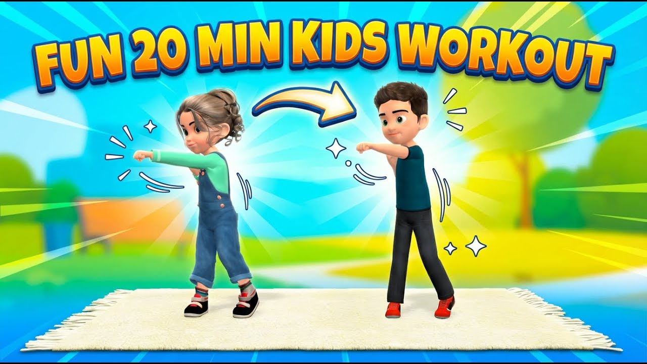 Fun 20 Min Kids Adventure Workout: Get Fit with Exciting Exercises!
