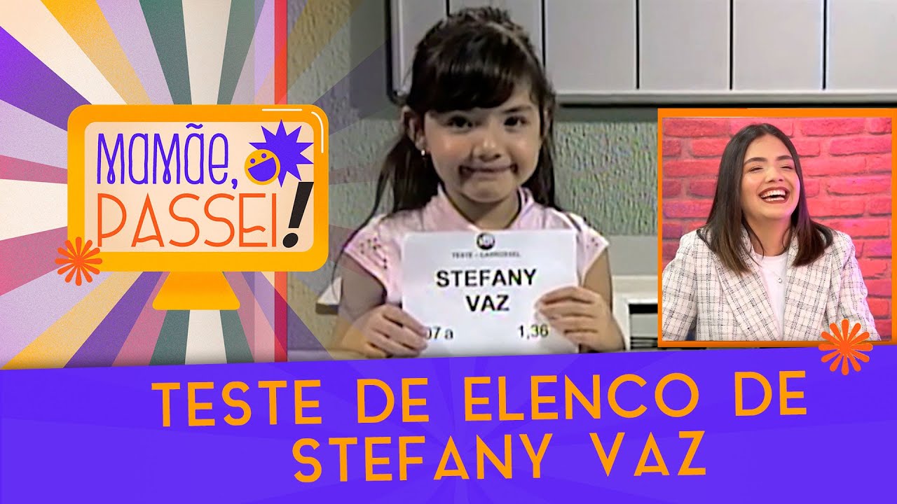 Stefany Vaz assiste seu teste para 