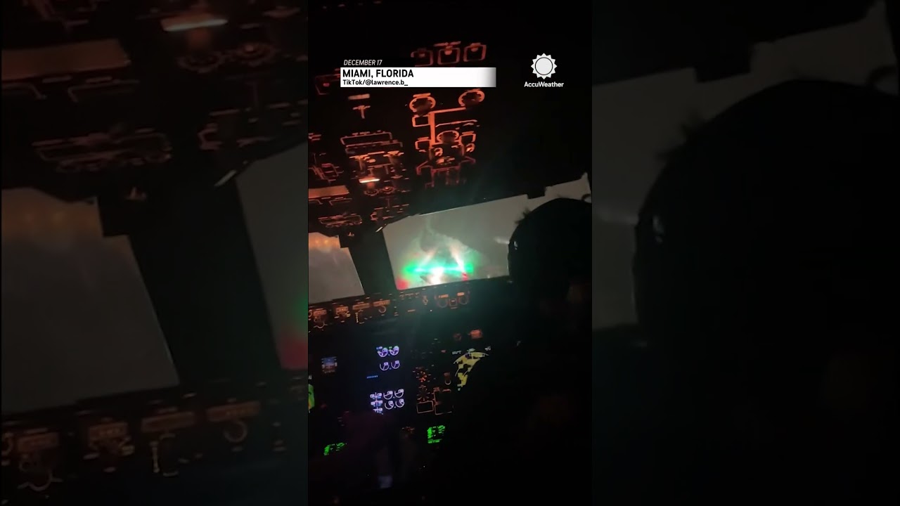 Landing an Airplane in Miami During a Major Storm | AccuWeather