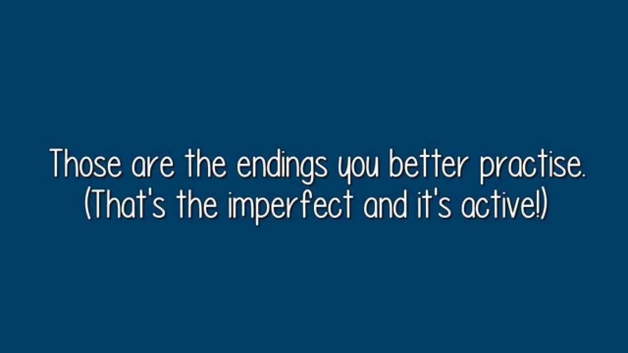 Learn the imperfect - Latin