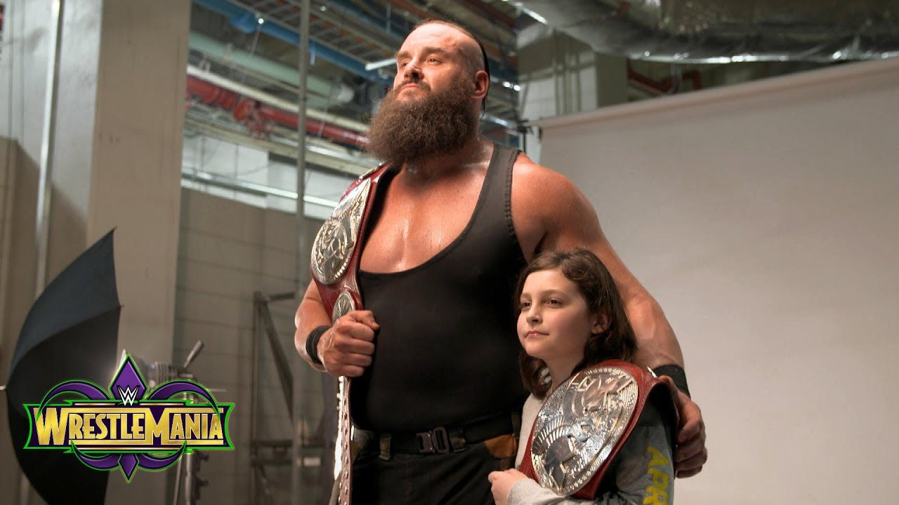 Braun Strowman leads young Nicholas to his first WWE photo shoot: Exclusive, April 8, 2018