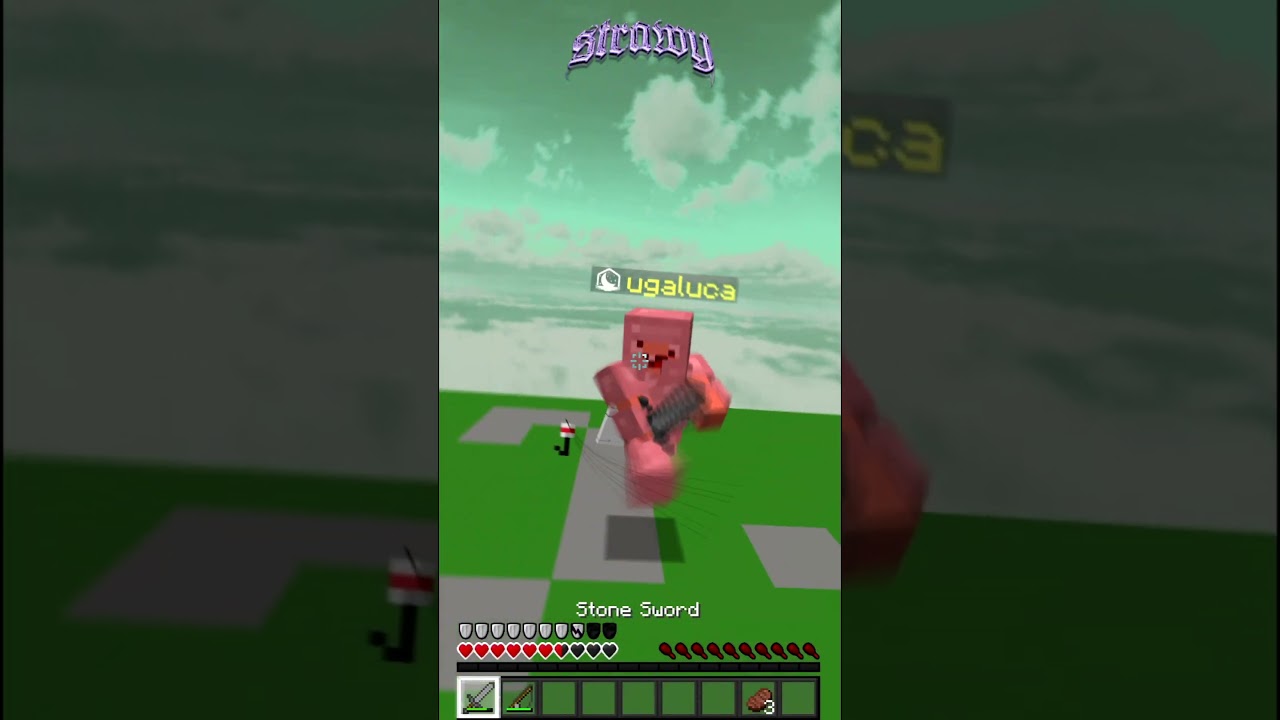 ugaluca zur&uuml;ck in die Steinzeit bef&ouml;rdert! 🗿⛏️ #shorts #minecraft #fyp #pvp #survivalgames