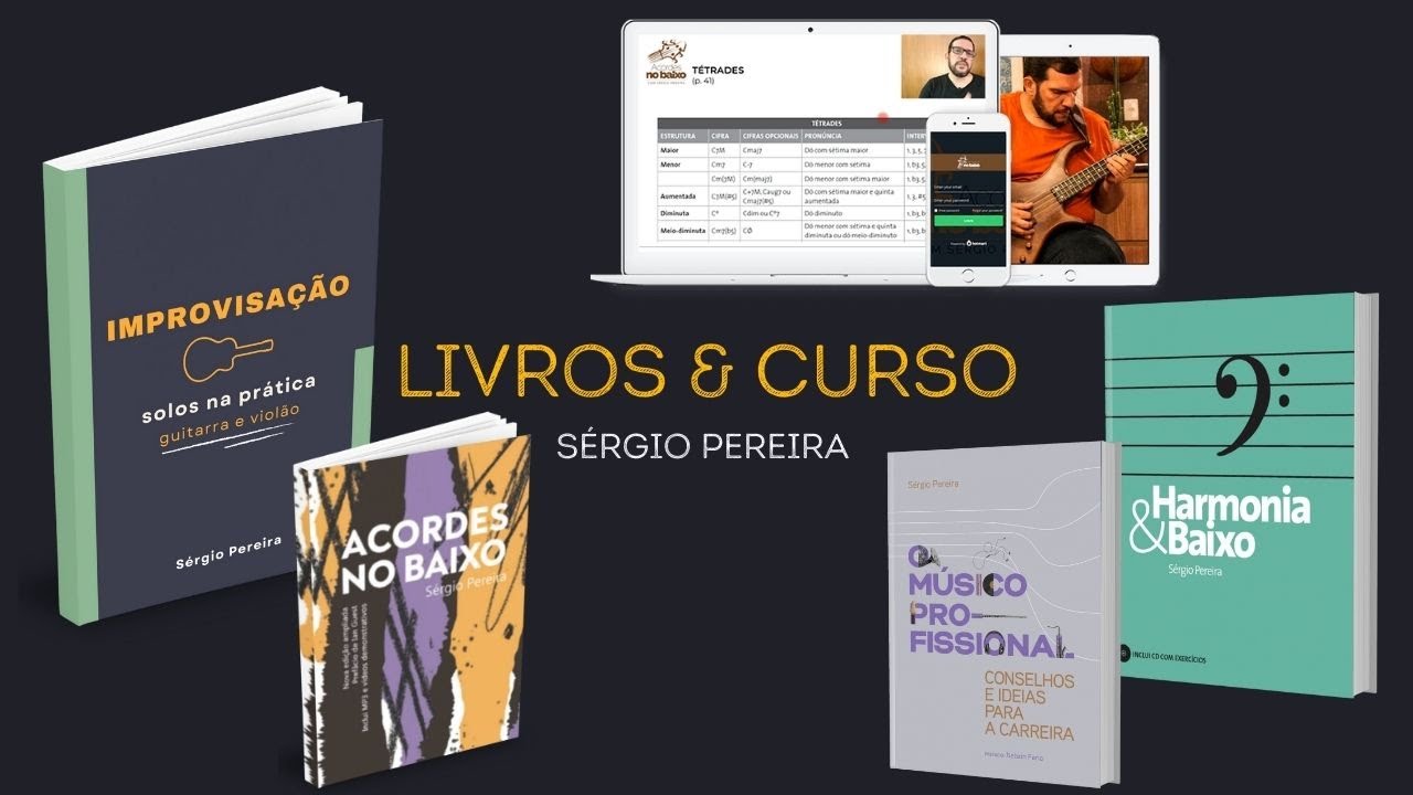 Livros e curso de Sérgio Pereira - com exemplos (assista até o final)