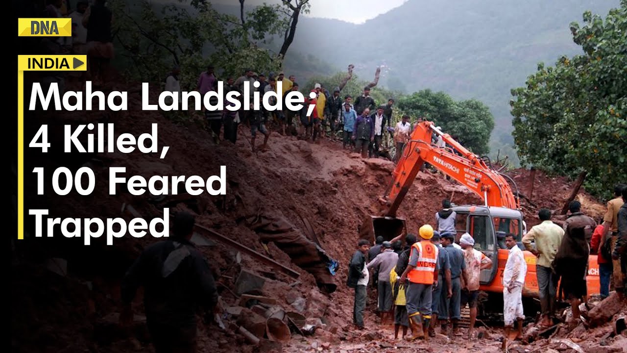 Landslide In Maharashtra&rsquo;s Raigad: 4 Killed, 70 Rescued, Several Families Feared Trapped