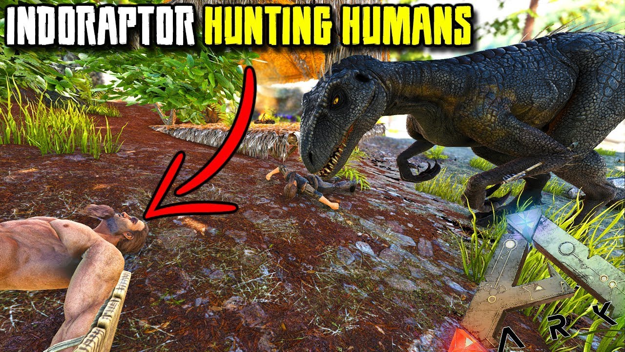 THE INDORAPTOR HUNTING DOWN HUMANS | PLAY AS A DINO | ARK SURVIVAL EVOLVED