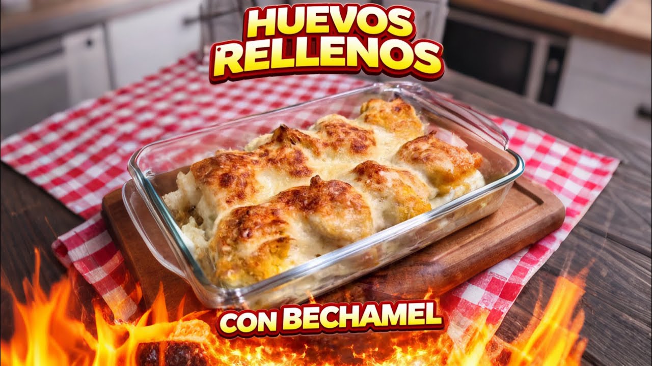Estos HUEVOS con BECHAMEL ENAMORAN. #recetas #canaldecocina #cocina 