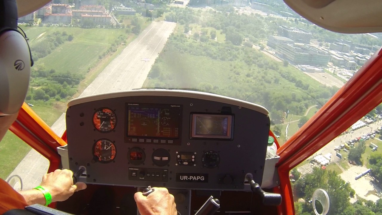 A32 cockpit view of demo flight at Picnik Malopolski Krakow 2017