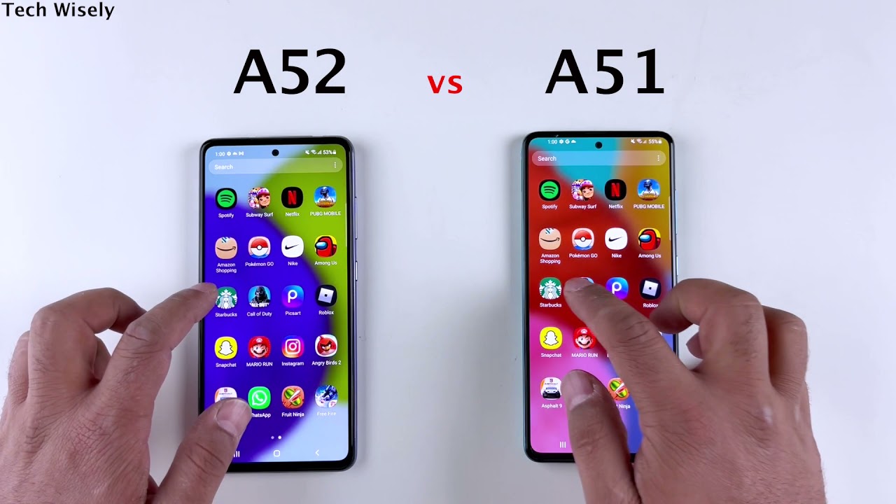 SAMSUNG A52 vs A51 SPEED TEST 2.0
