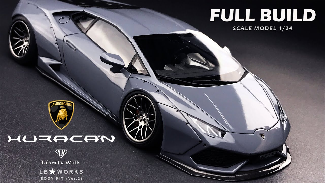 Lamborghini Huracan | LB*Works | Aoshima | 1/24 | Scale Model Building | ASMR |