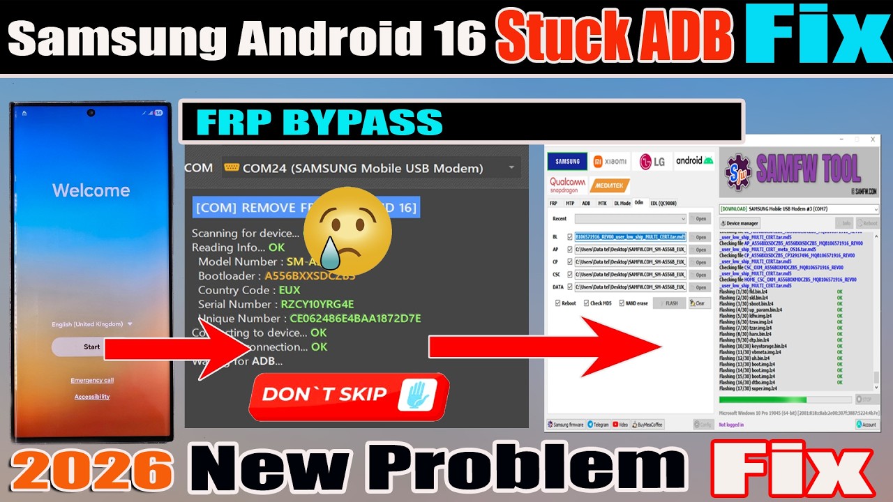 Unlock ANY Samsung FRP Lock with This SIMPLE Android 16 ADB Fix! 🚀 Step by Step Tutorial You Can't