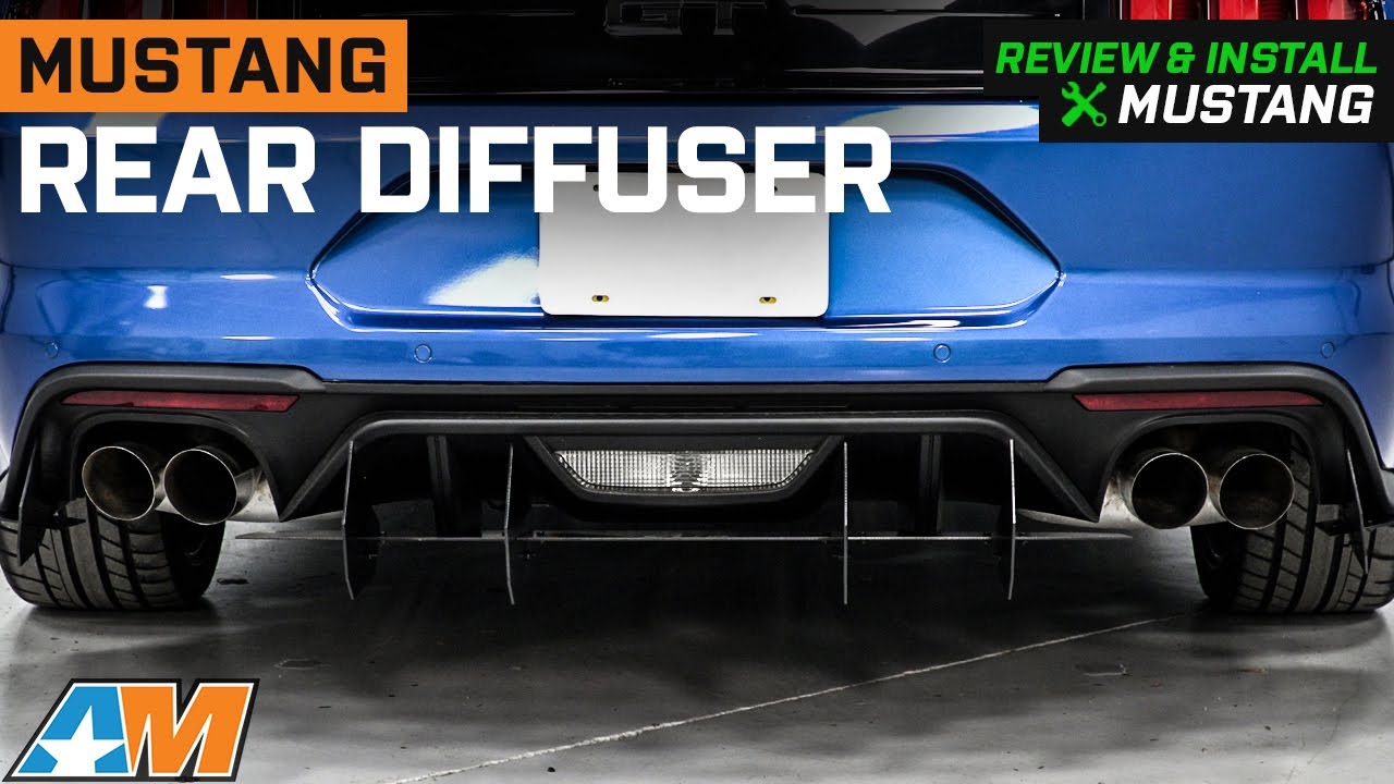 2018-2023 Mustang Rear Diffuser; Matte Black Review & Install