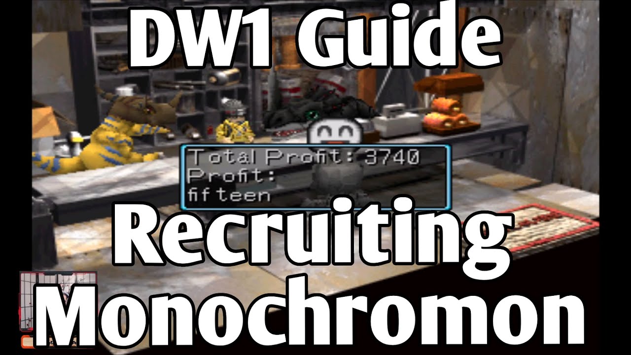 Digimon World 1 Playthrough Part 18 - Recruiting Monochromon