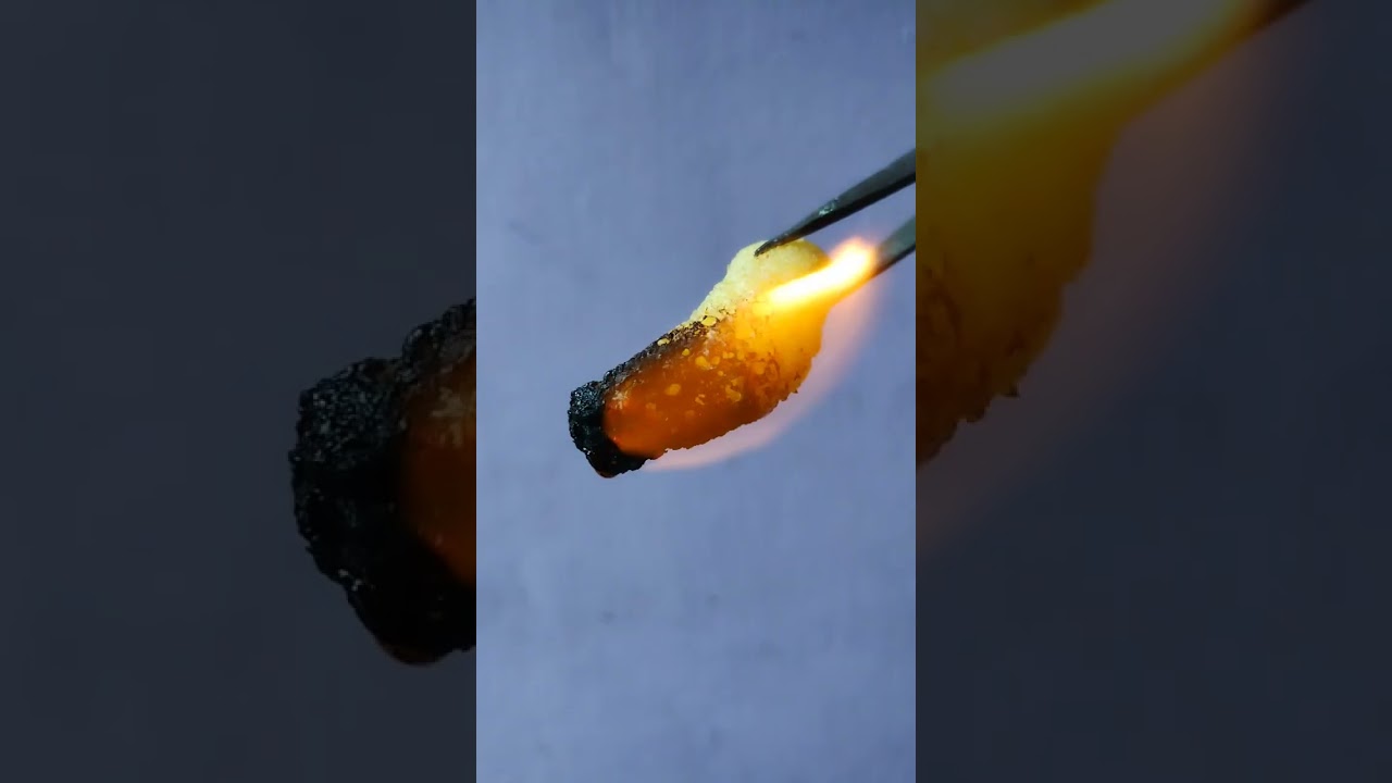 chrispy corn curls burning test #chrispy #corn #curls #burning #test #experiment #charcoal #carbon