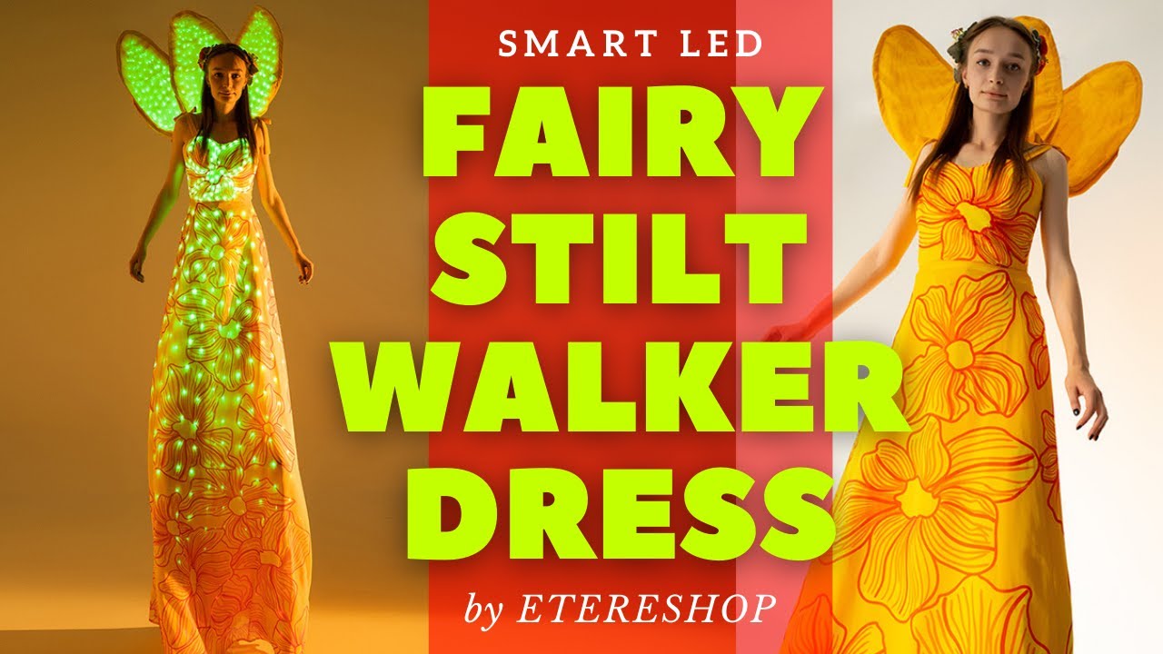 Smart LED Fairy Stilt Walker Dress by ETERESHOP