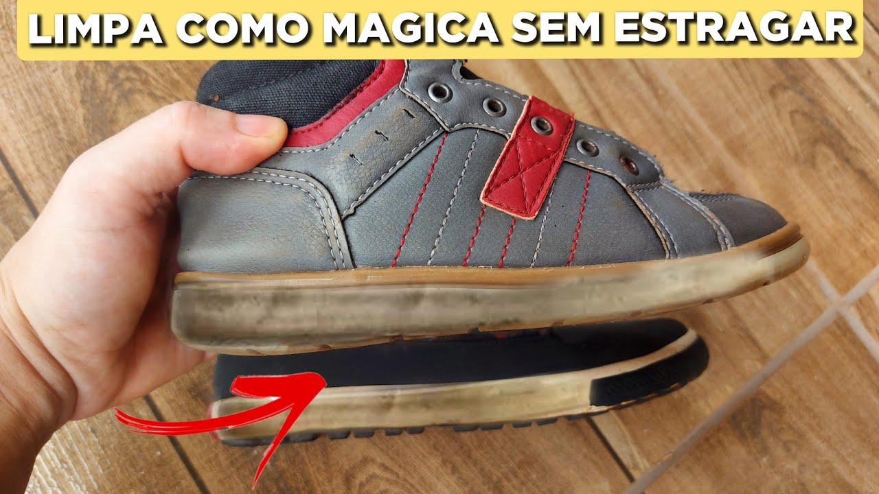 Solado de tênis ENCARDIDO  e AMARELADO nunca MAIS com essa DICA