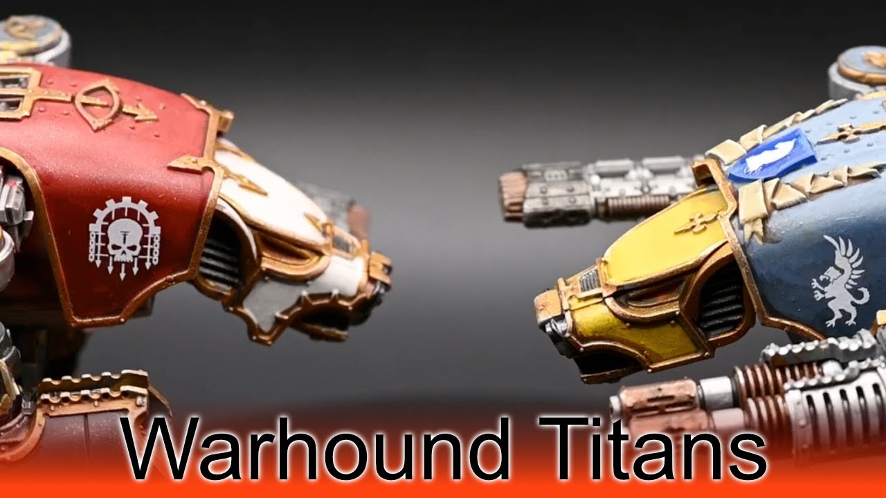 Painting Warhound Titans Fast - Legions Imperialis