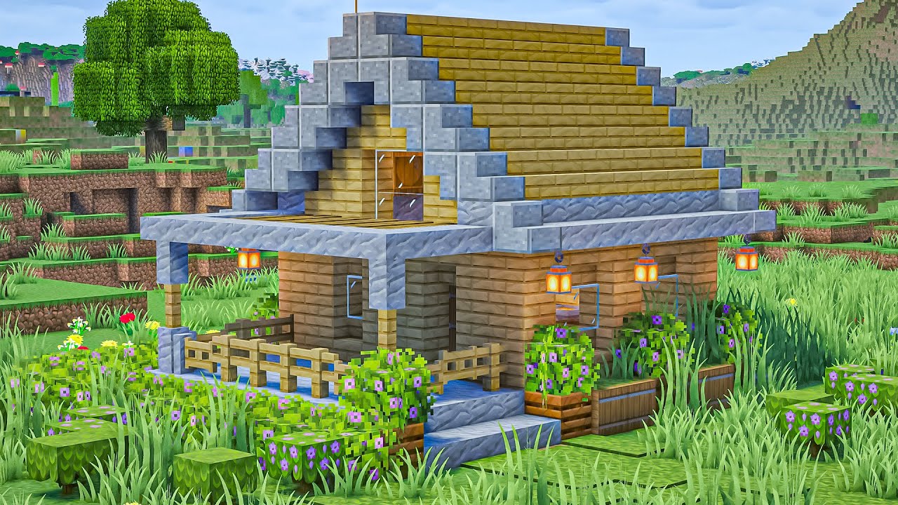 Minecraft: How to Build a Starter Survival House | Tutorial