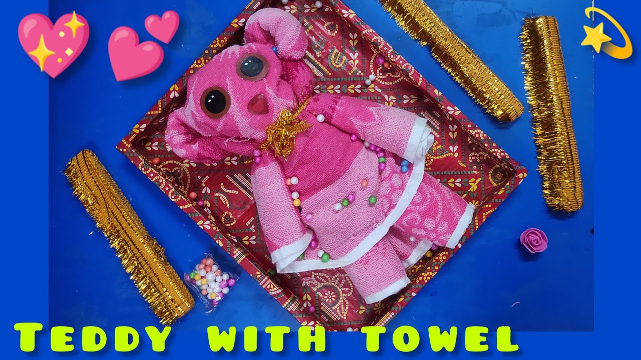 Making TADDY with towel | wedding decoration | বিয়ের তত্ত্ব সাজানোর নতুন আইডিয়া | তোয়ালের টেডি বিয়ার