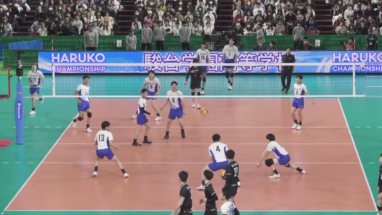 駿台学園《 公式練習 》駿台学園 - 東福岡 《 2025 決勝 》春の高校バレー