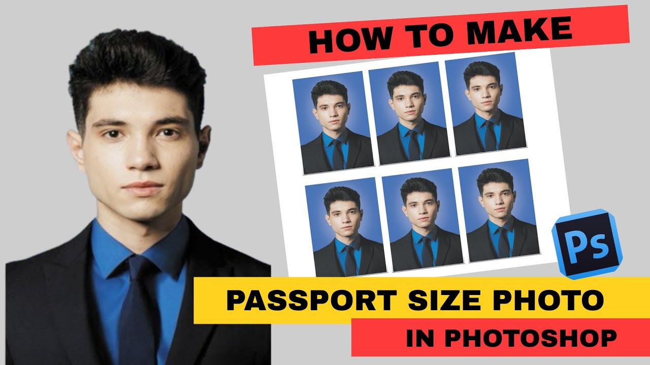 How to Make Passport Size Photo in Photoshop |Amna Graphics|