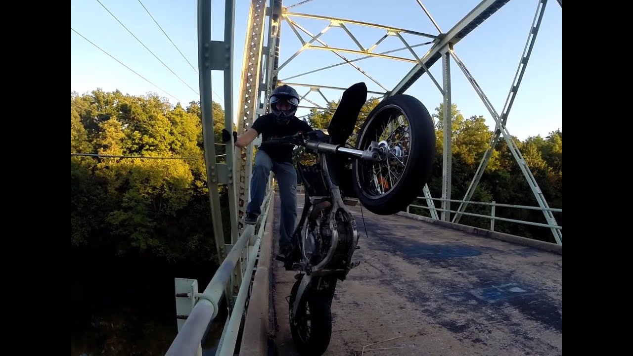 Taylor Holland WR450F SUPERMOTO STUNTS