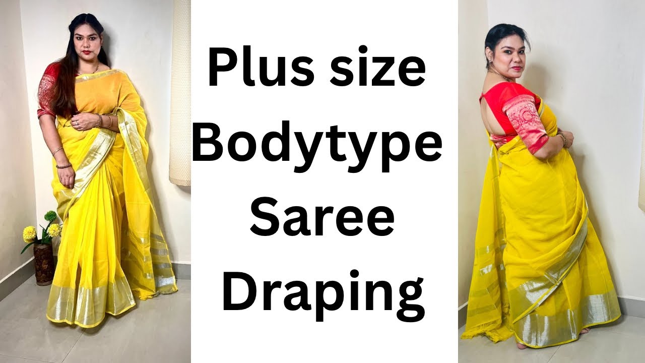 Saree Draping Tips For Plus Size women 👯‍♀️