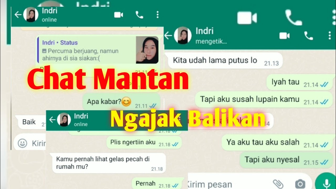CHAT MANTAN NGAJAK BALIKAN || ENDINGNYA BIKIN BAPER