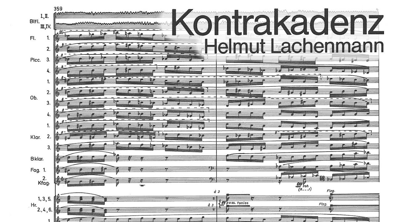 Helmut Lachenmann - Kontrakadenz [w/score]