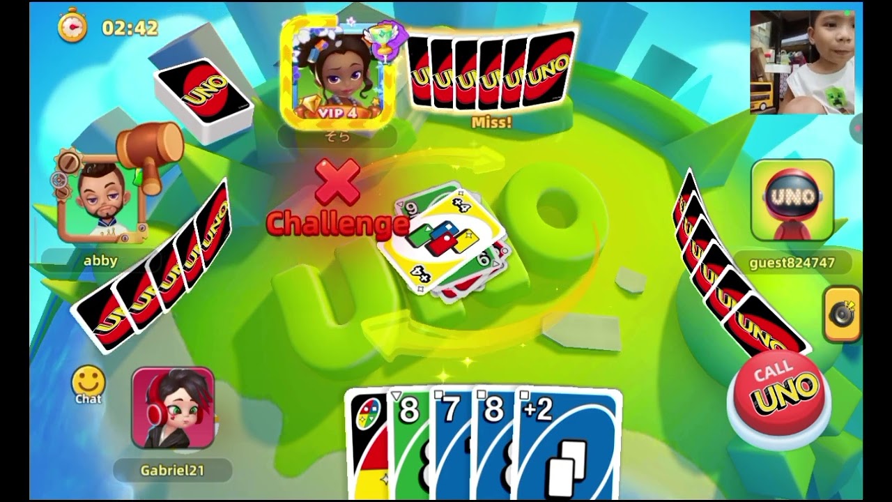 We play uno in mobile