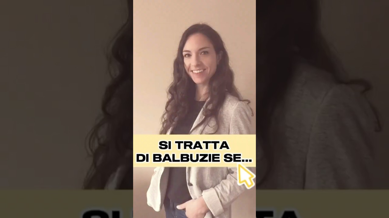 ❓COME RICONOSCERE LA BALBUZIE
