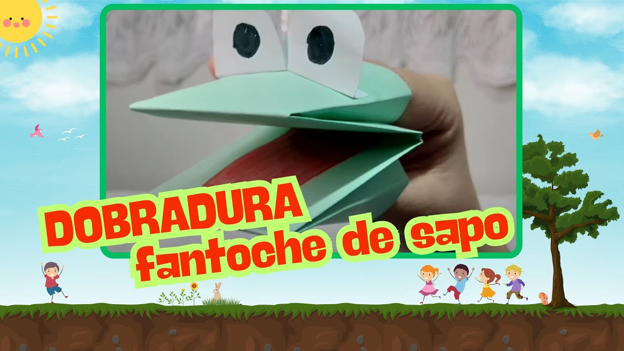 Dobradura Fantoche de Sapo